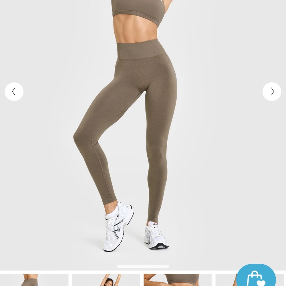 Oner active effortless leggings in moss brown sizes small/tall